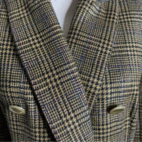 Nine West Vintage Black & Gold Double Breasted Blazer - Picture 9 of 15